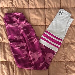 Pink Camo Sock Leggings